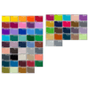 Tapete de entrada personalizado, tabela de cores Pantone PMS 601 a 666, Abramo