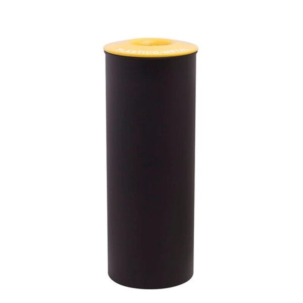 Ecoponto aço 50L vista frontal altura 750 mm