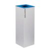 Ecoponto individual de reciclagem para empresas em aço com 42 litros na cor azul ( papel / cartão )