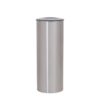 Ecoponto inox 50L vista frontal redondo single
