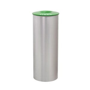 Ecoponto redondo single inox 50L para empresas