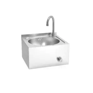 lava-maos-de-parede-inox-serie-fit-010004.jpg Lava-mãos de parede inox Serie Fit com comando de joelho