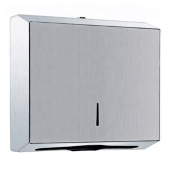 Dispensador toalhas papel inox profissional parede Abramo