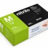 Luvas nitrilo pretas 3.5g descartáveis caixa de 100 unidades Abramo