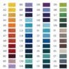 Cores disponíveis para tapete personalizado ABRAMO com várias opções de acabamento