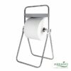 dispensador-bobine-industrial-inox-suporte-pe - Abramo Dispensador bobine industrial em inox com suporte de pé e corte dentado