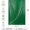 Infográfico saco lixo verde 115 litros 700x1000 mm PEBD 80 µm 30% reciclado — especificações técnicas — Abramo
