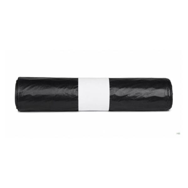 Sacos lixo 50L pretos em PEAD de 65x75cm, rolo com 12 unidades — Abramo