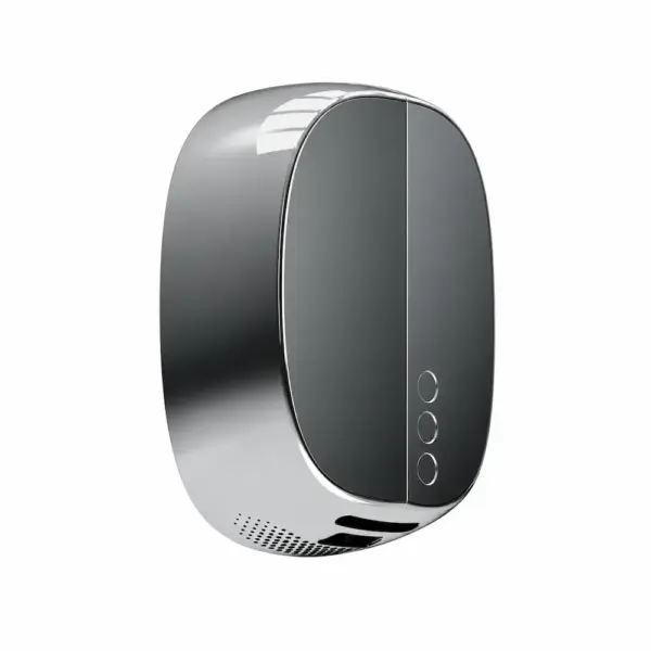 Secador de Mãos Inox 304 Brilho com Filtro HEPA Abramo - Abramo Secador de mãos elétrico profissional em aço inox 304 acabamento brilho com filtro HEPA para WC público Abramo