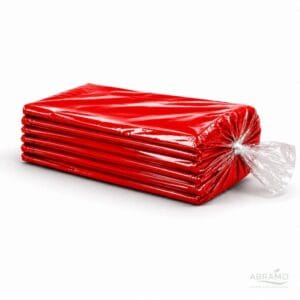saco-lixo-vermelho-embalagem-10kg-molho-abramo Molho de sacos de lixo vermelhos 700x1000 mm 10 kg industrial PEBD — resíduos hospitalares — Abramo Higiene e Equipamentos