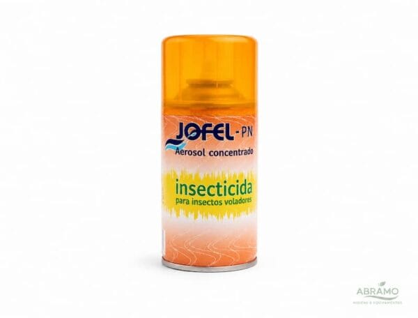 Lata de inseticida Jofel Matic, recarga de 250ml com piretrina natural concentrada