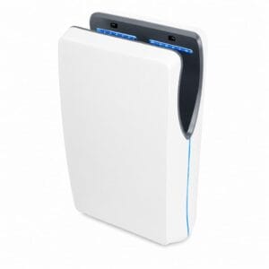 secador-maos-jet-smart-branco Secador de mãos Jet Smart branco, indicado para clínicas e escritórios e wc publico