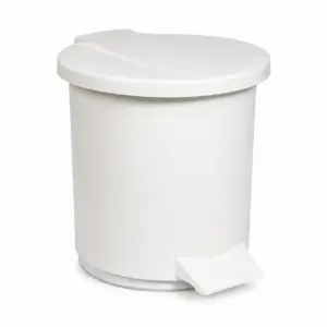 balde-do-lixo-redondo-branco-com-pedal-6l-abramo Balde do lixo redondo branco com pedal 6L, balde interior amovível, Abramo