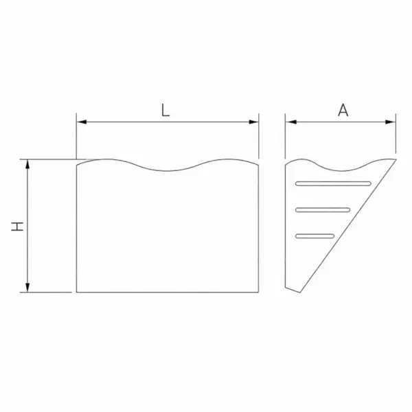 Desenho técnico com dimensões do insetocaçador branco LED 7W, 50m², Abramo