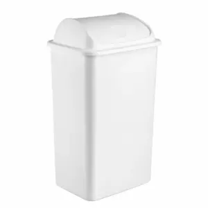 balde-com-tampa-basculante-42l-branco Balde do lixo branco com tampa basculante 42L para hotel