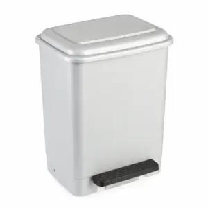 balde-do-lixo-cinzento-26l-pedal Balde do lixo cinzento com pedal 26L para escritório