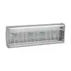 Exterminador de insetos LED 240m2 em inox 30W cinzento com grelha elétrica e corte automático